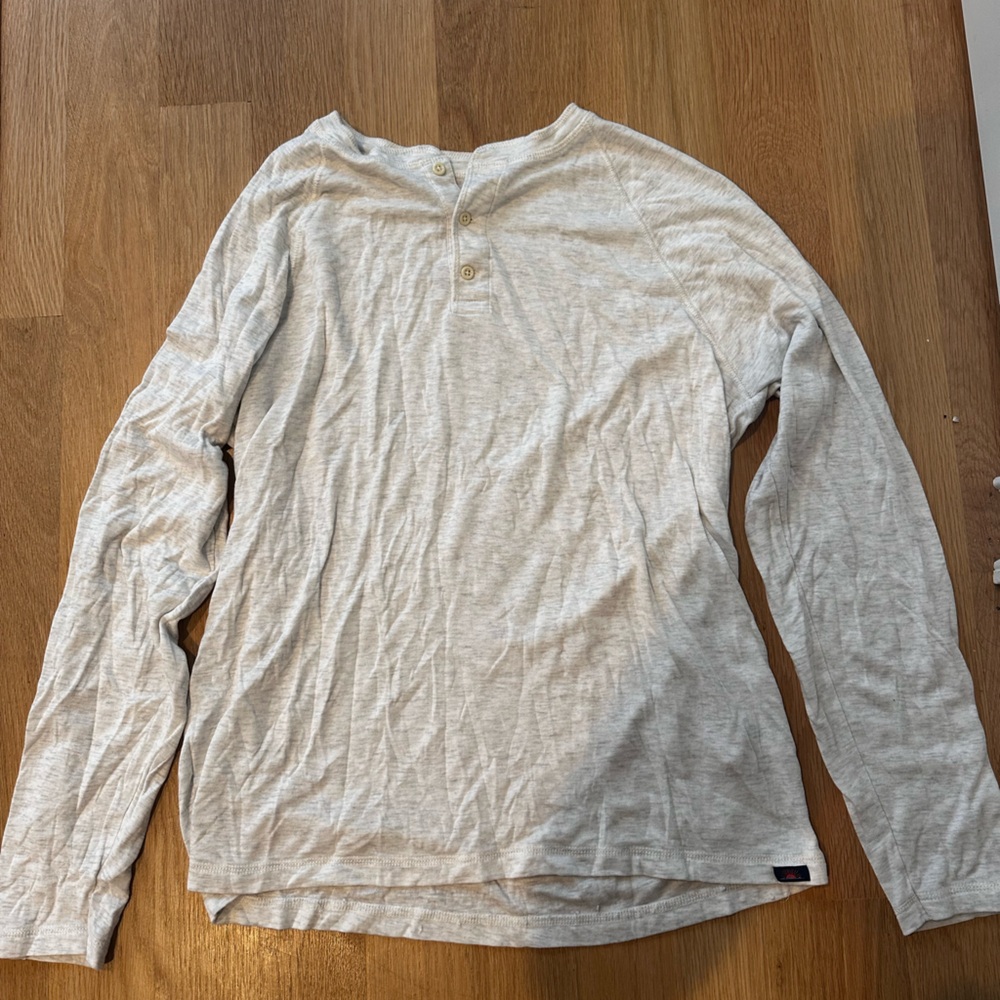 Faherty Light Gray Button Down Shirt